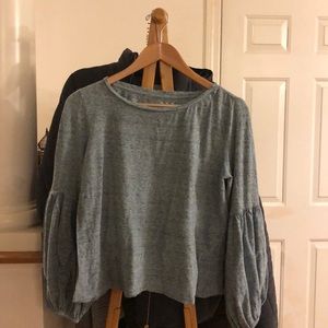 Mixed blue soft long-sleeve